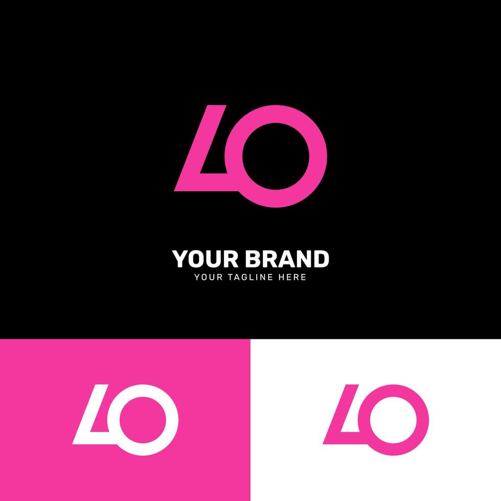 enkel minimalistisk modern unik logotyp design vektor