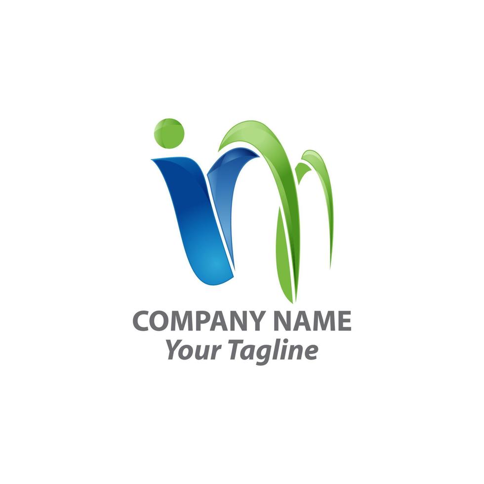 färgrik brev m logotyp design för företag företag visuell identitet i låg poly konst stil med trendig lång skugga vektor