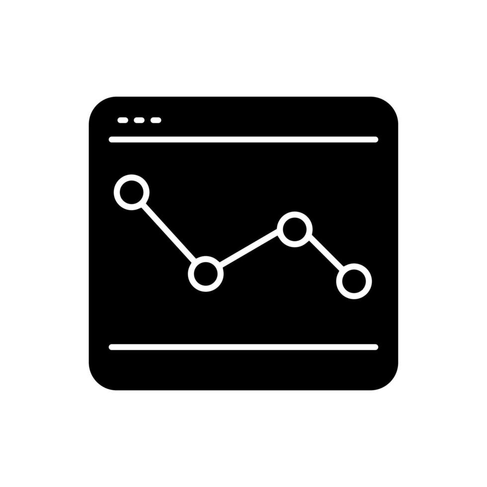 uppkopplad handel ikon vektor. statistik. analys illustration tecken. schema symbol eller logotyp. vektor