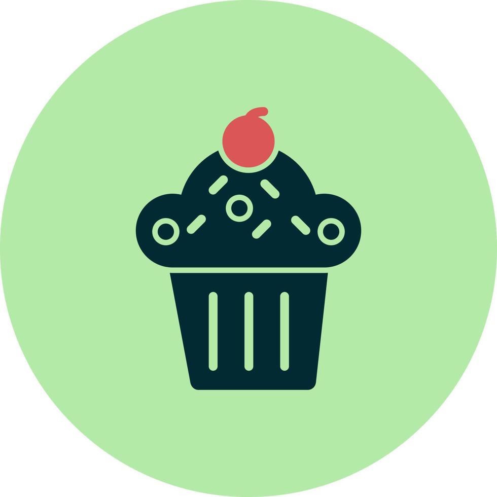 Cupcake-Vektor-Symbol vektor