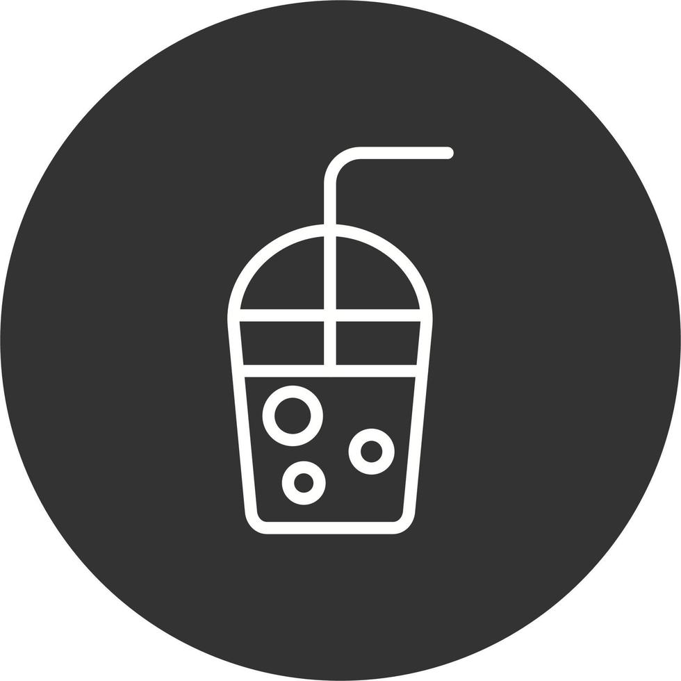 milkshake med sugrör vektor ikon
