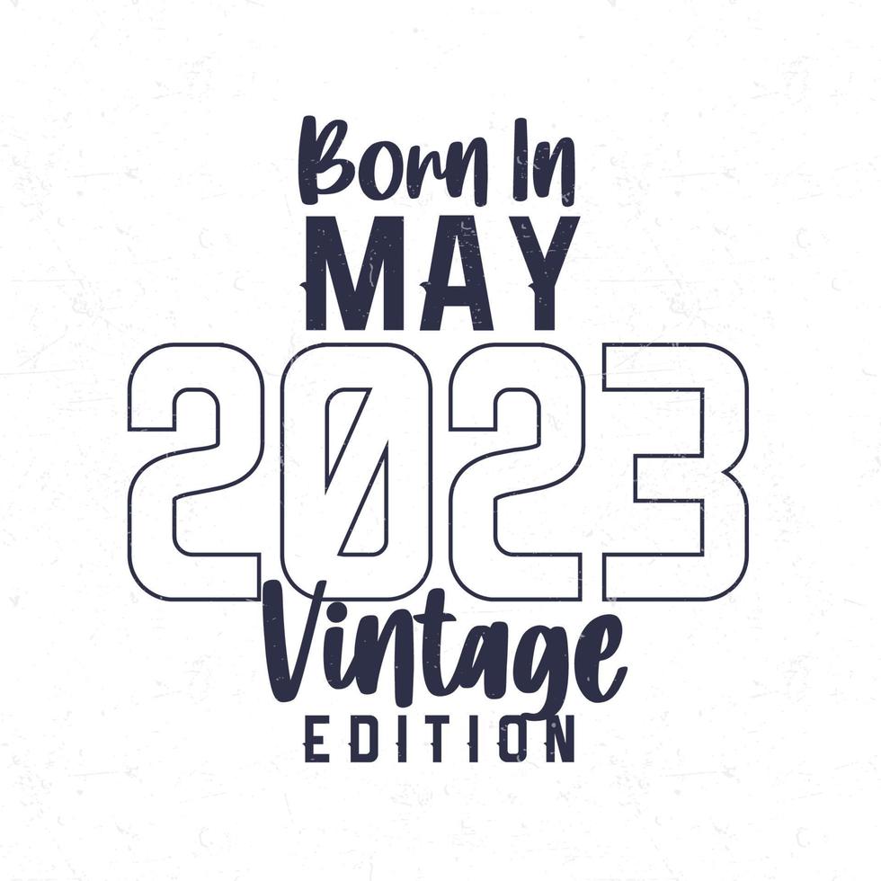 geboren im kann 2023. Jahrgang Geburtstag T-Shirt zum jene geboren im das Jahr 2023 vektor