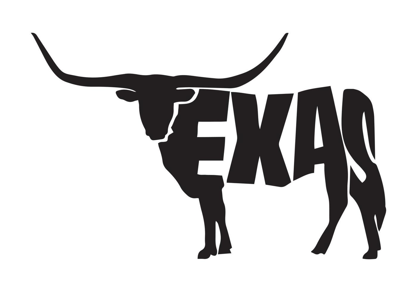 texas med longhorn vektor