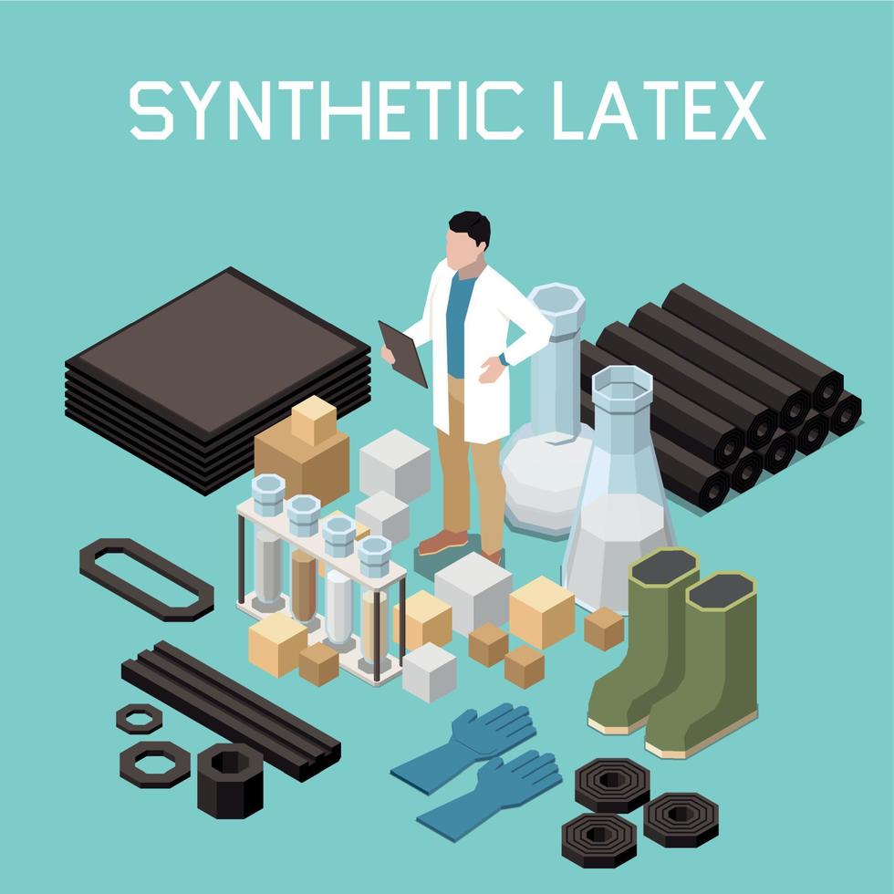 syntetisk latex isometrisk bakgrund vektor