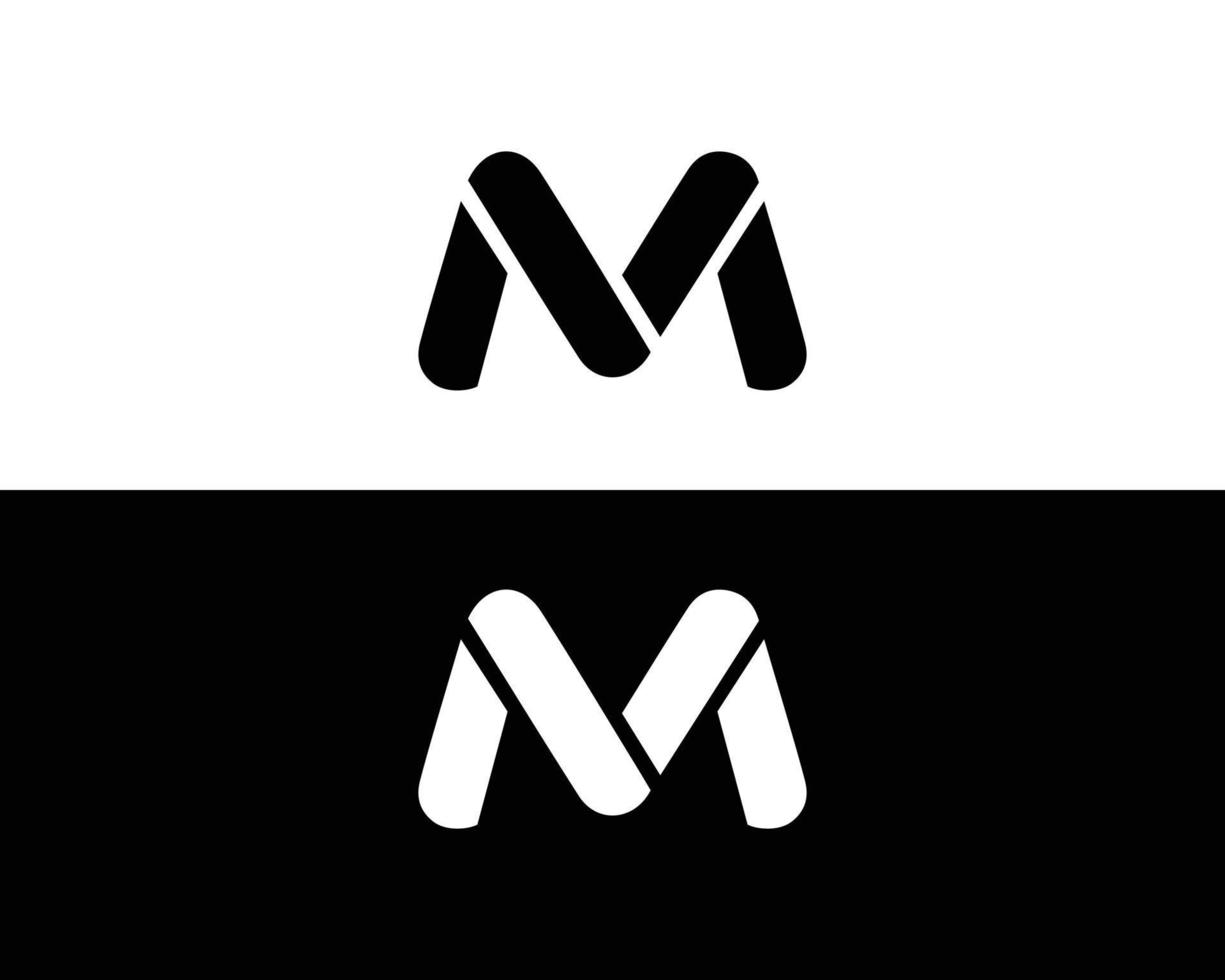 Brief m Logo Symbol Design Symbol Illustration. vektor