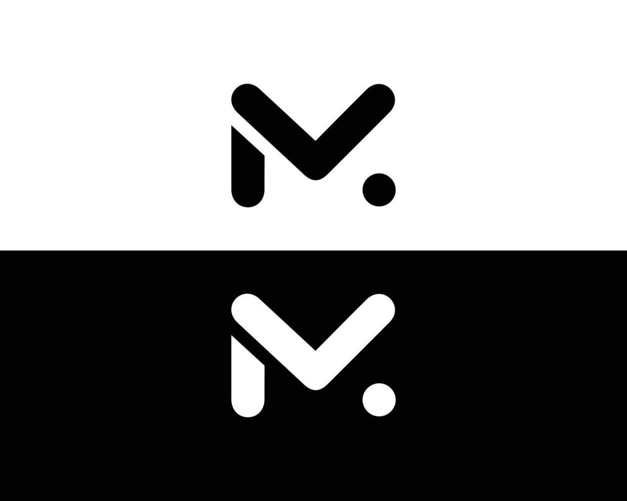 Initialen m Logo Design Element Vektor Vorlage.