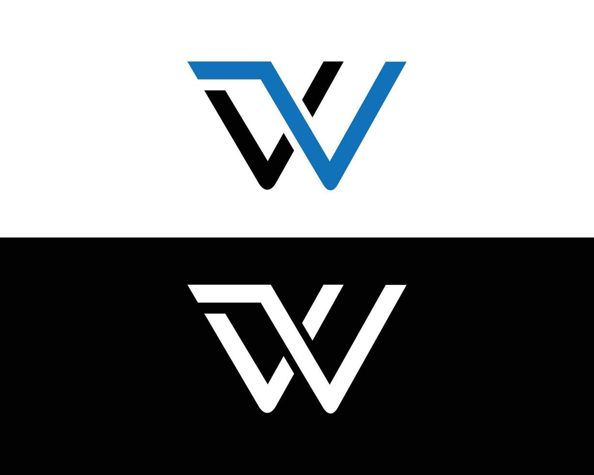 Brief dw Logo und Symbol kreativ Design Vektor Vorlage.