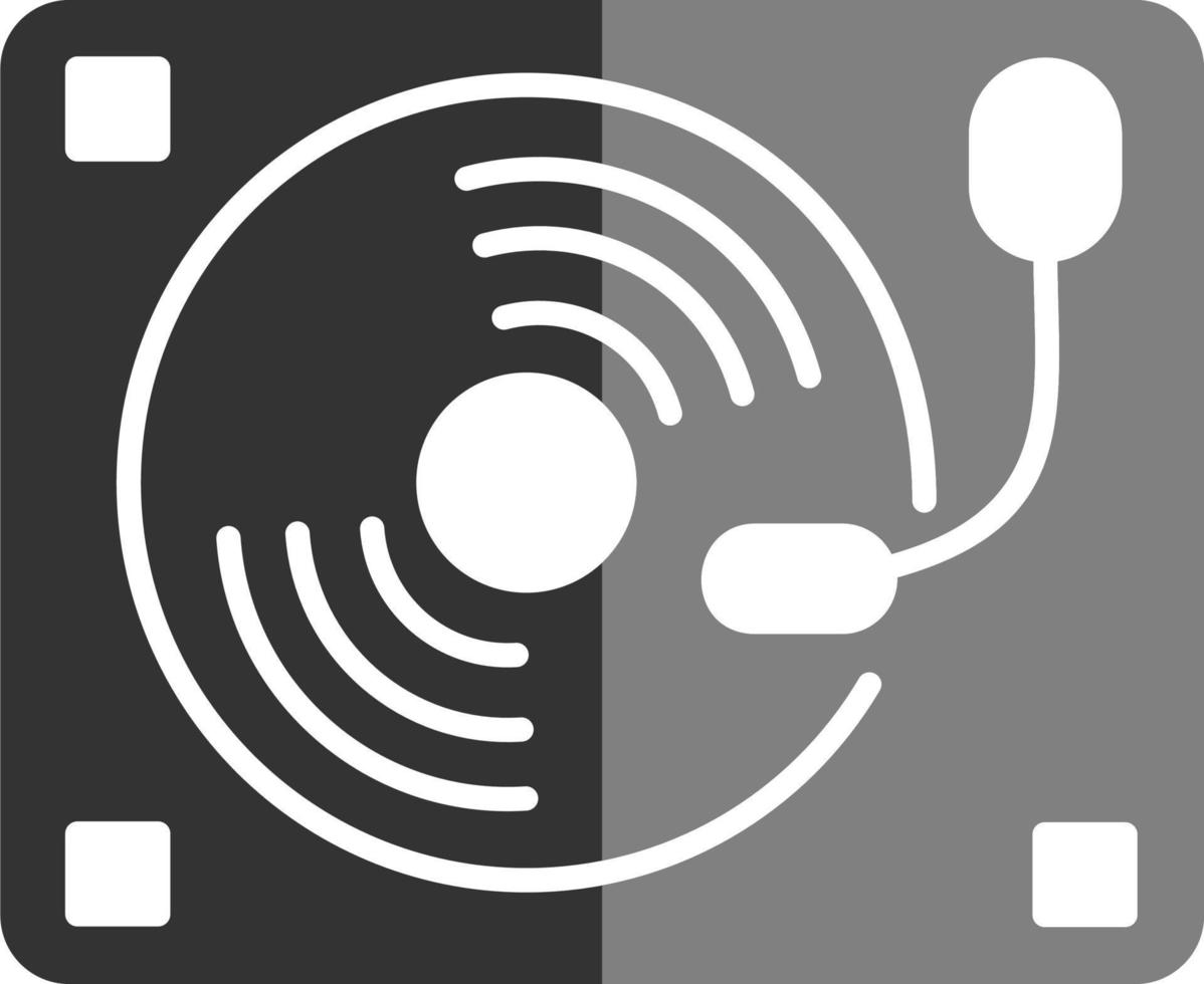 Plattenspieler-Vektor-Symbol vektor