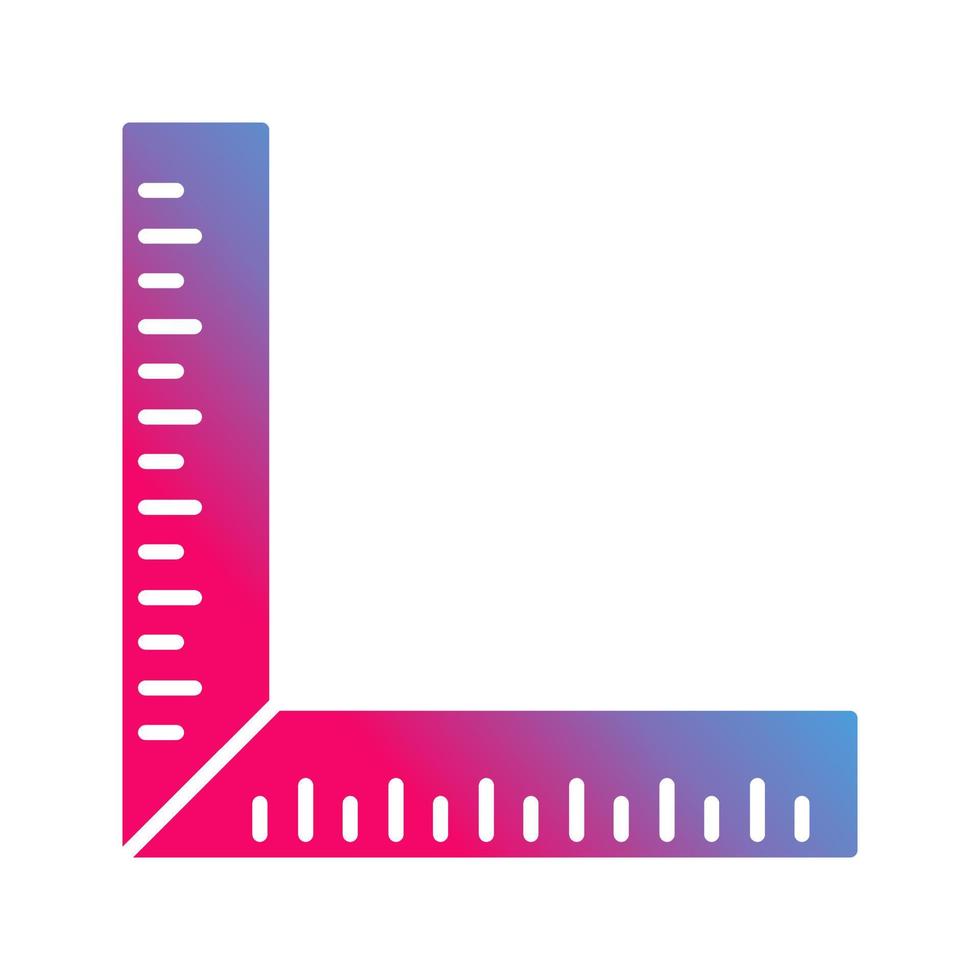 quadratisches Lineal-Vektorsymbol vektor