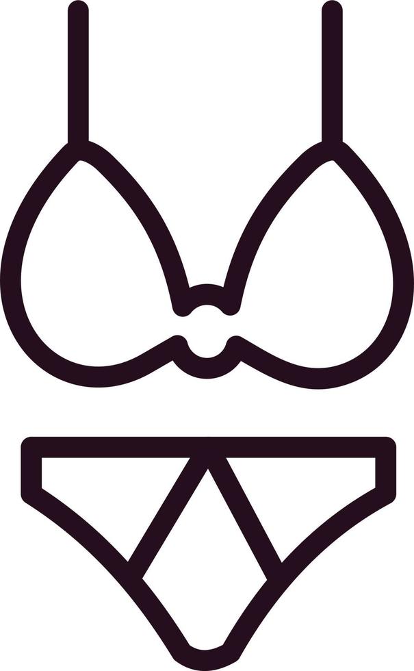 Bikini-Vektor-Symbol vektor