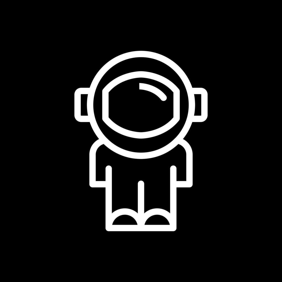 Astronauten-Vektor-Icon-Design vektor