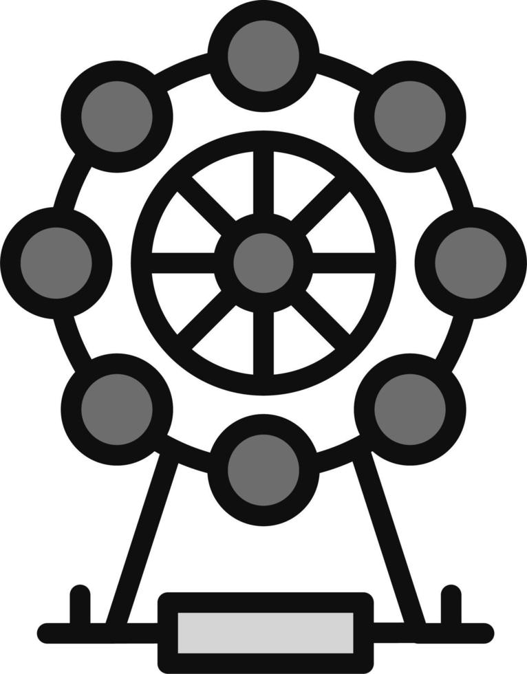Riesenrad-Vektor-Symbol vektor