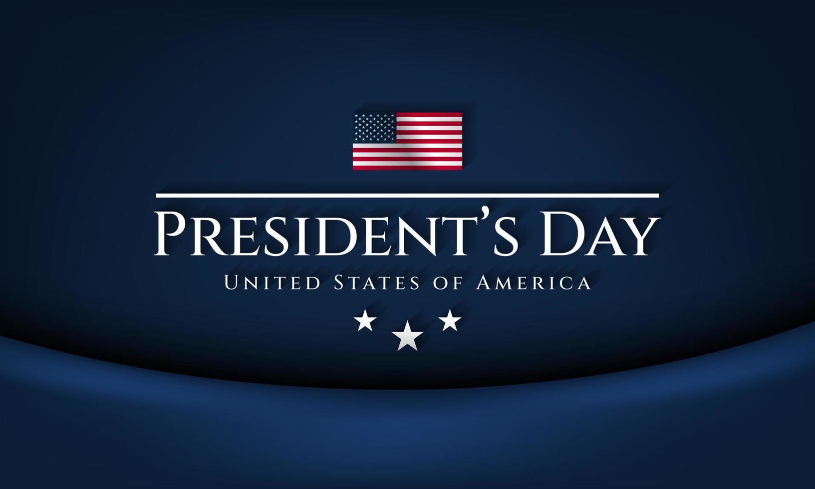 Hintergrunddesign zum Tag des Präsidenten. vektor