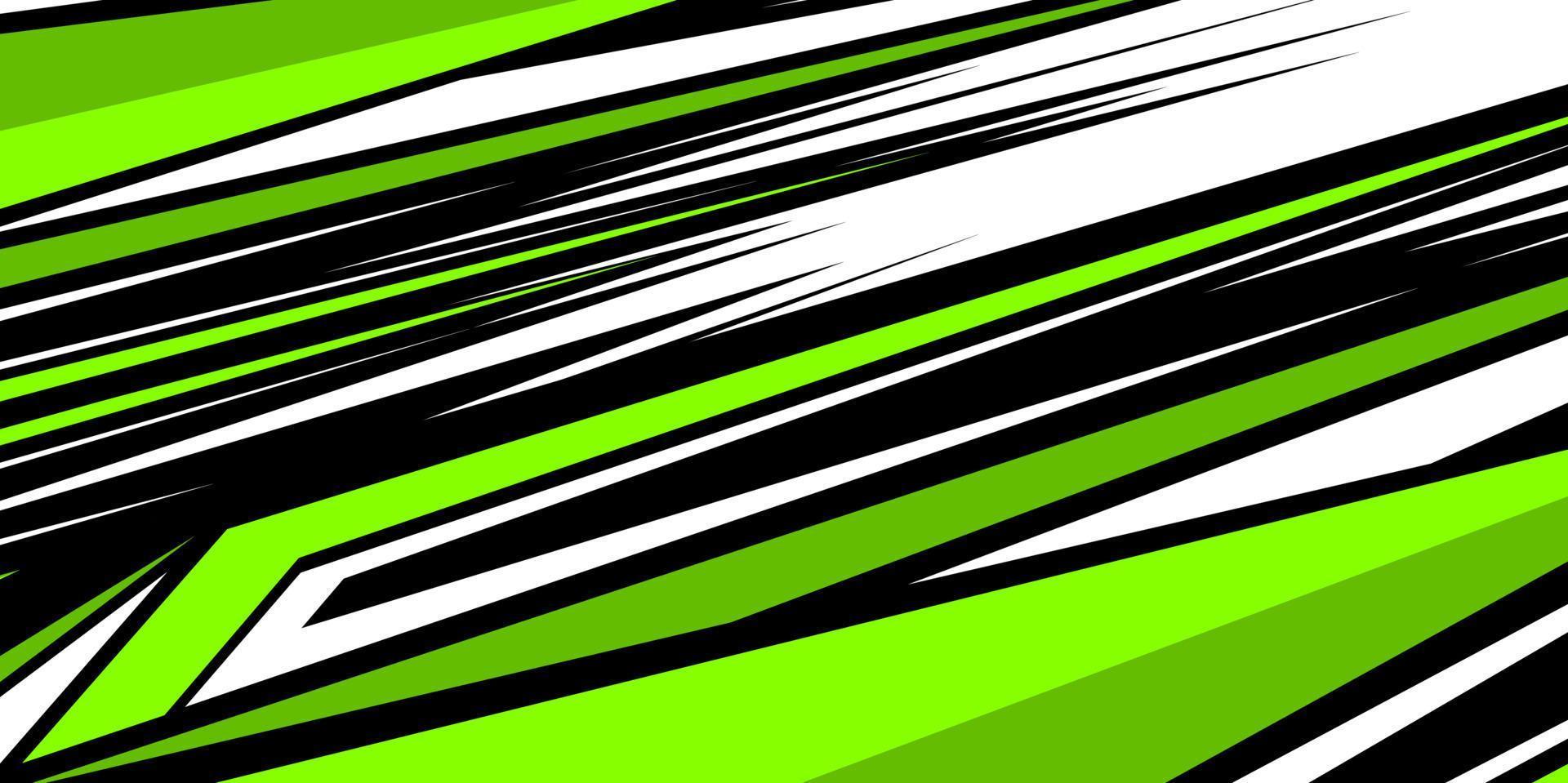 tävlings Ränder dekaler grön bakgrund vektor