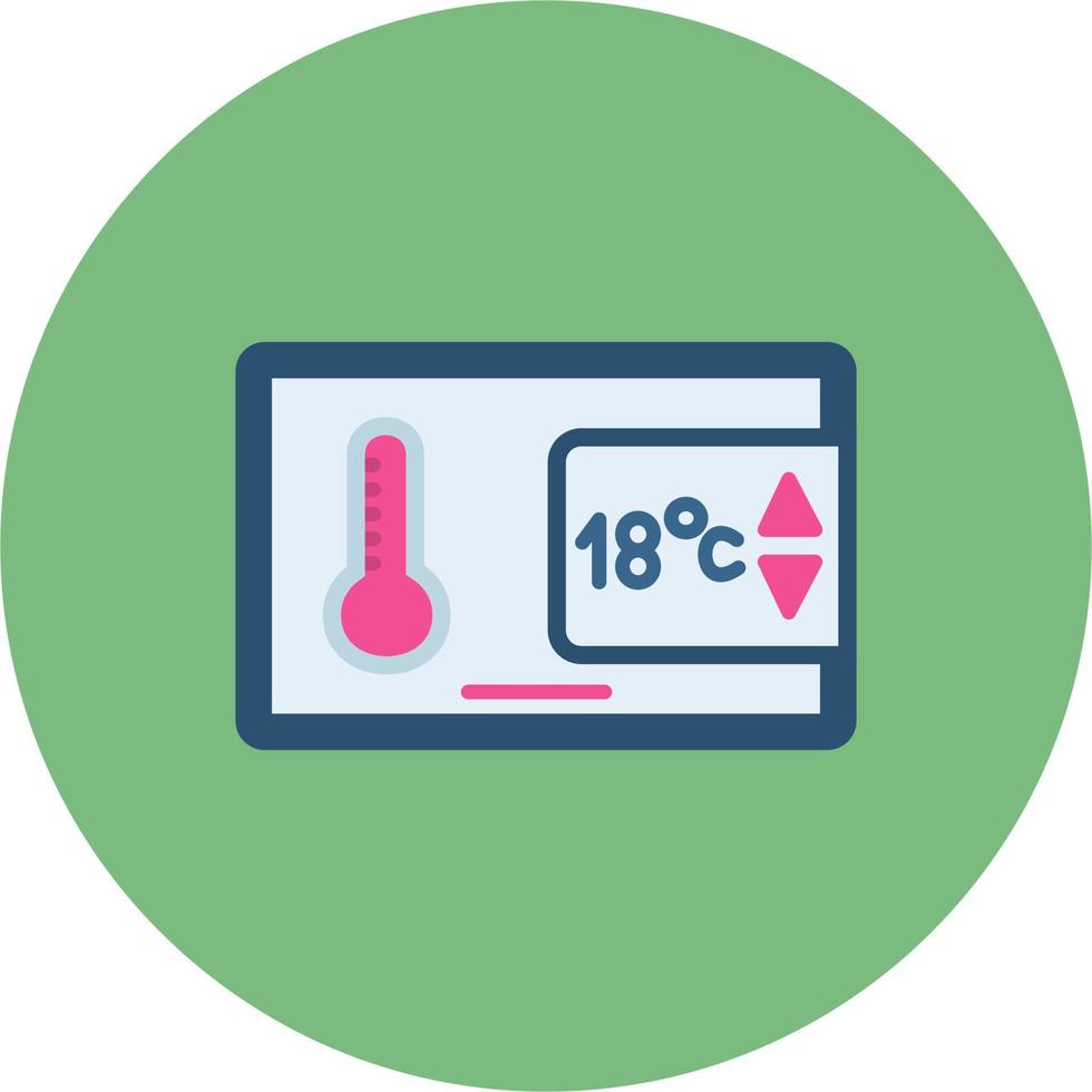 Vektorsymbol für die Temperaturregelung vektor