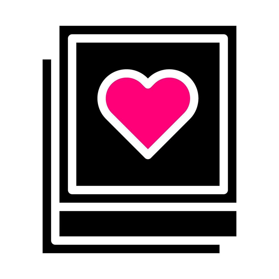 bild ikon fast svart rosa stil valentine illustration vektor element och symbol perfekt.