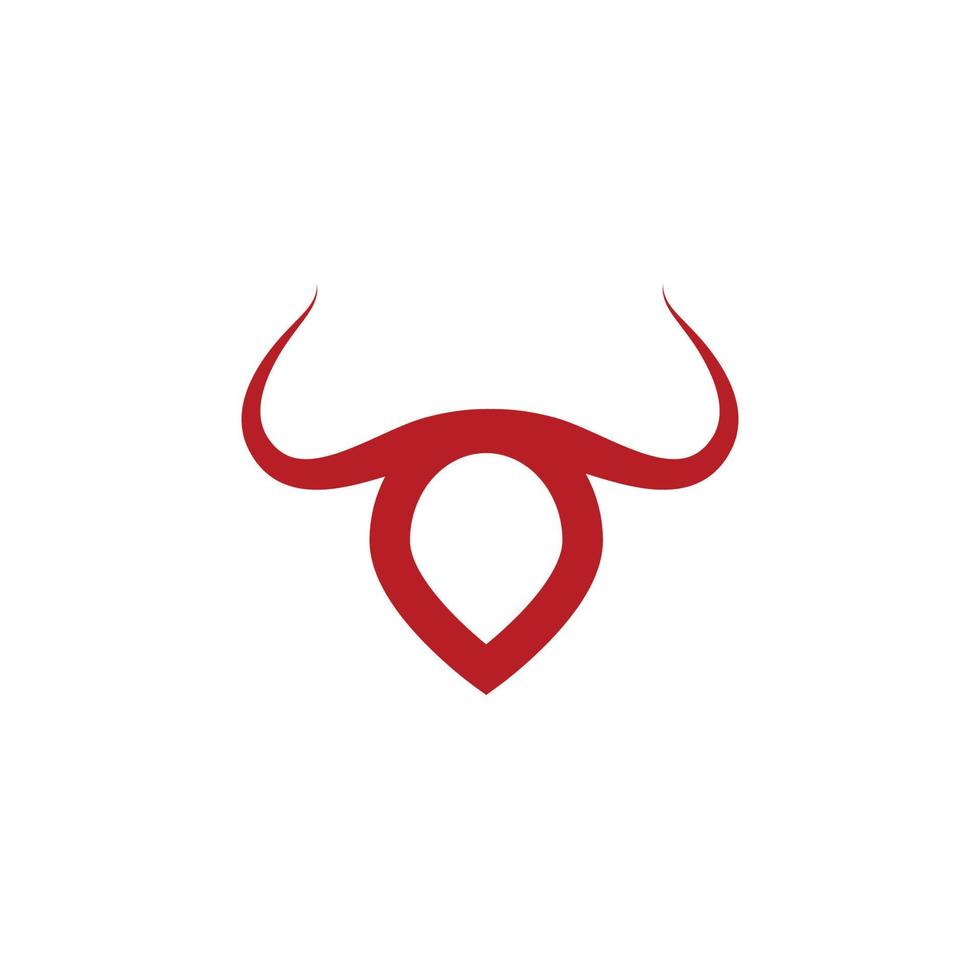 taurus logotyp mall vektor ikon illustration design