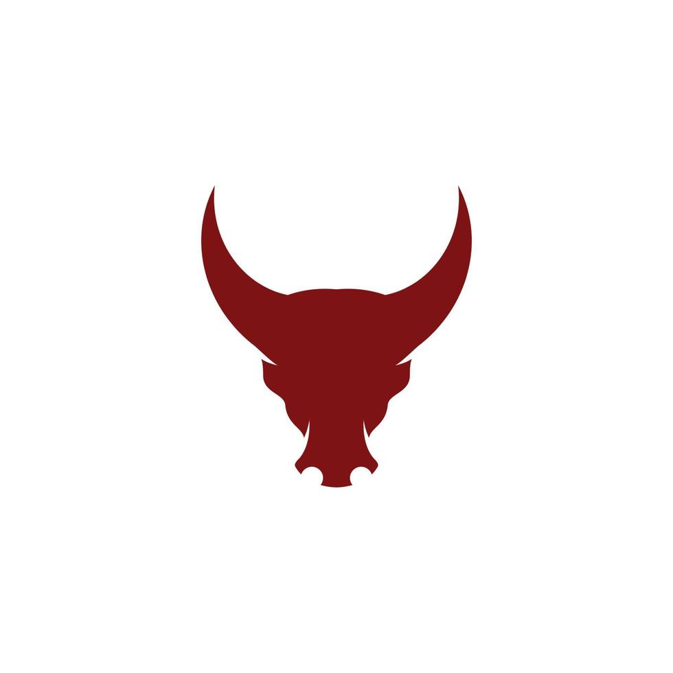 Stier Logo Vorlage Vektor Icon Illustration Design