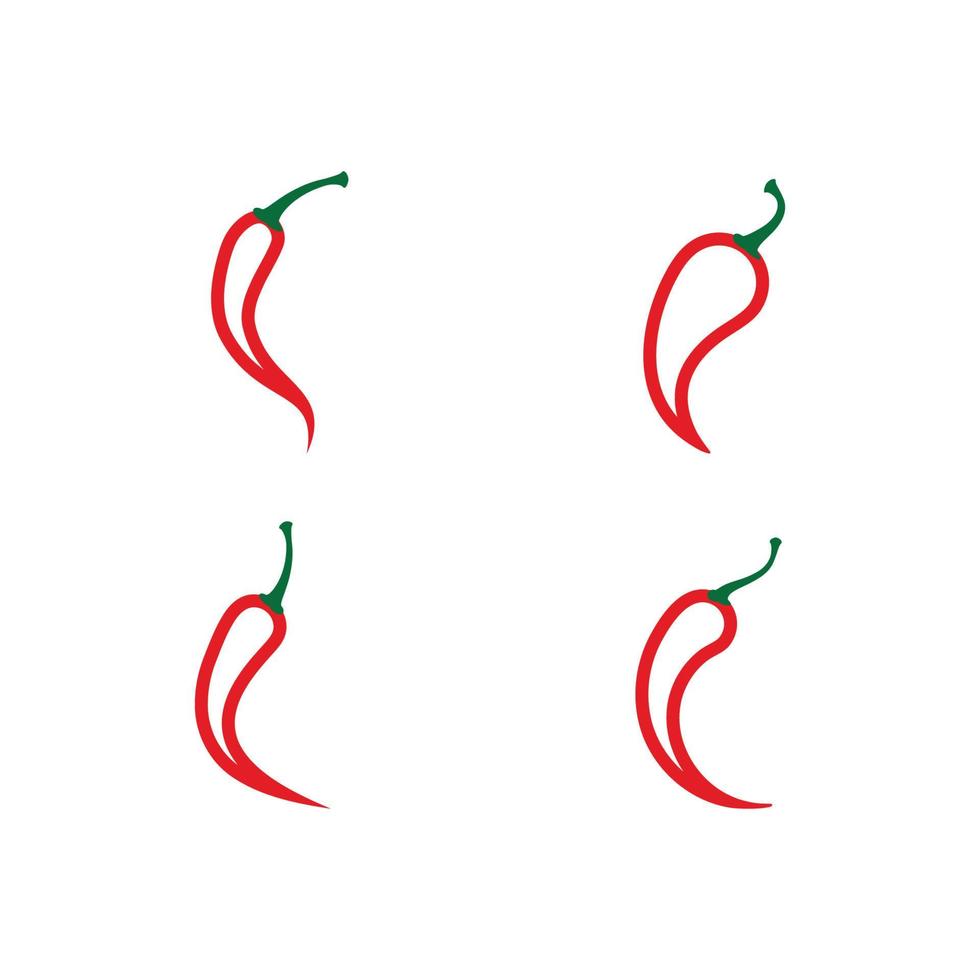 glühende natürliche Chili-Symbol-Vektor-Illustration vektor