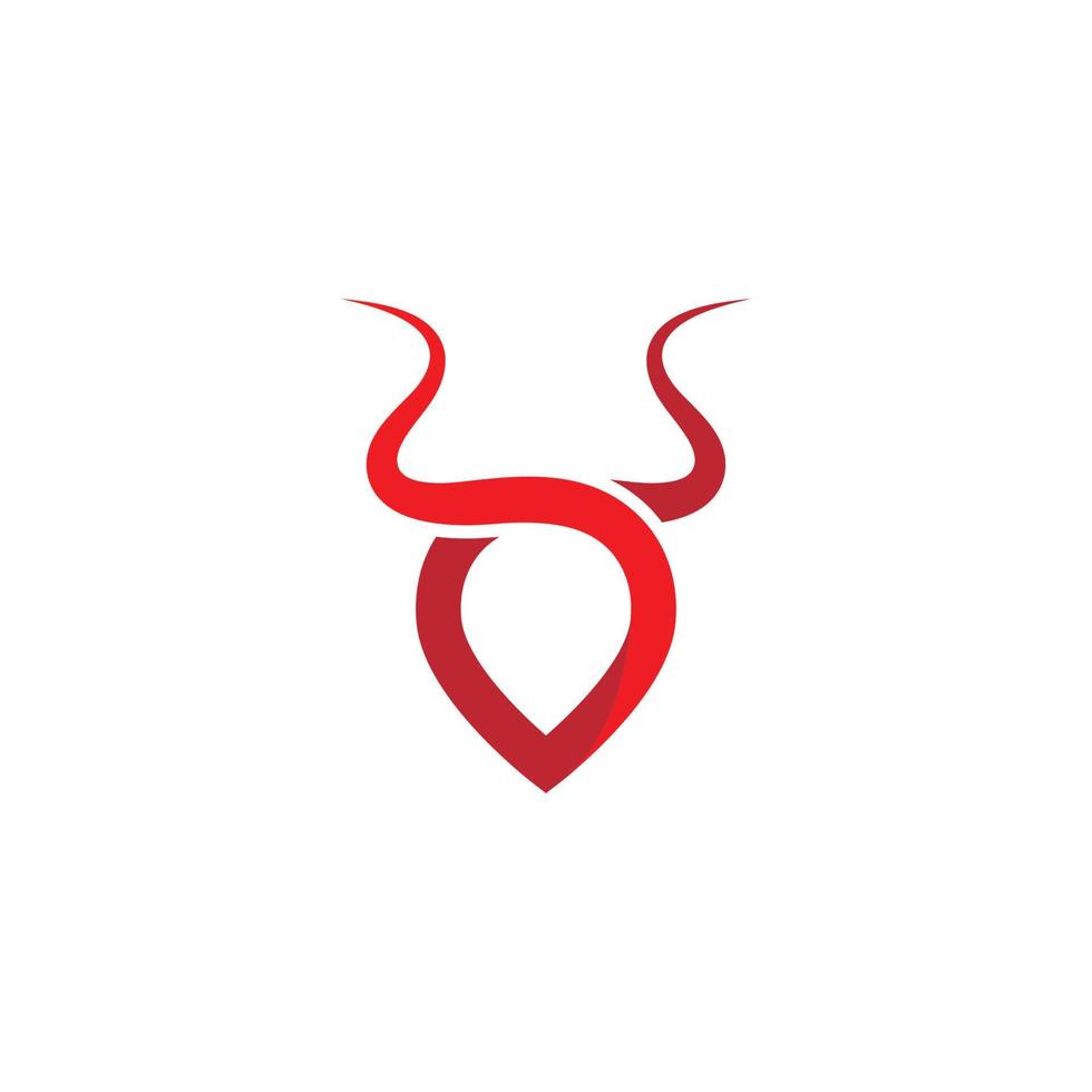 taurus logotyp mall vektor ikon illustration design