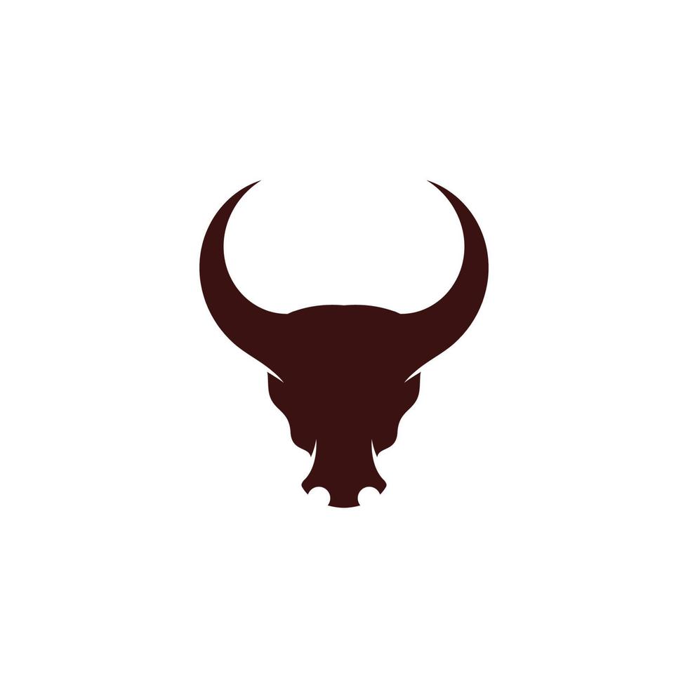 Stier Logo Vorlage Vektor Icon Illustration Design