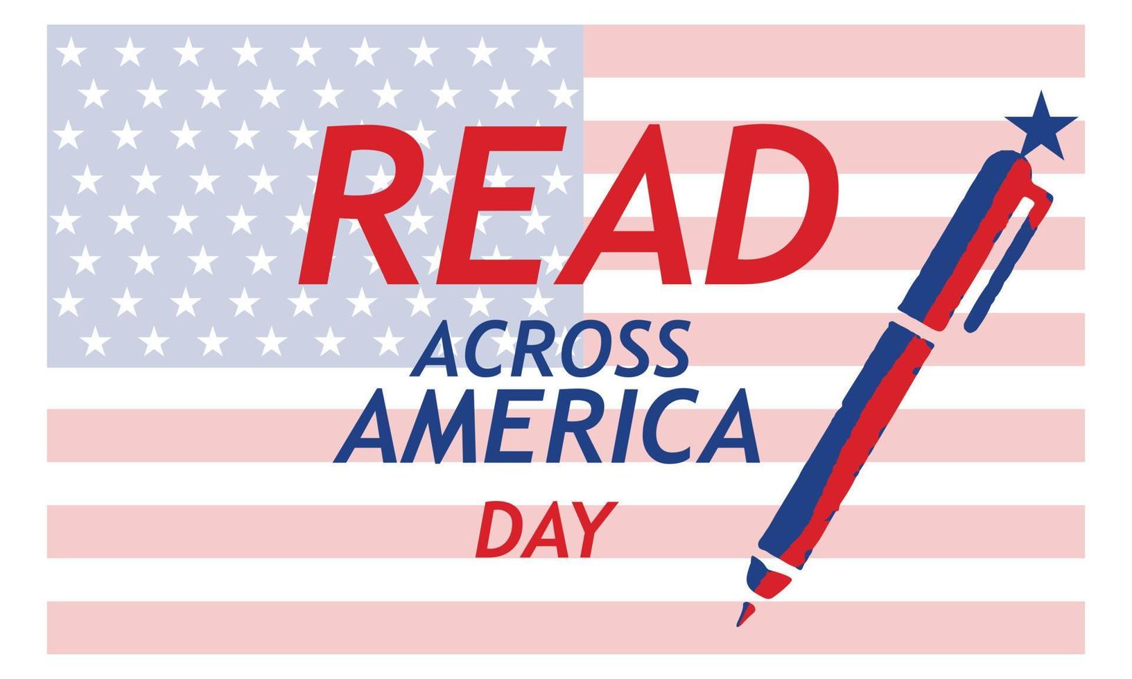 läsa tvärs över Amerika dag begrepp. mall för bakgrund, baner, kort, affisch vektor
