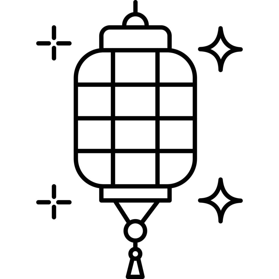 Laterne Lampe welche können leicht bearbeiten oder ändern vektor