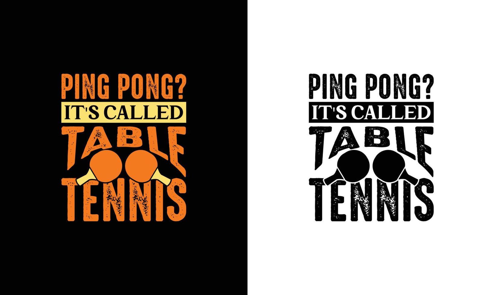 Klingeln Pong Tabelle Tennis Zitat t Hemd Design, Typografie vektor