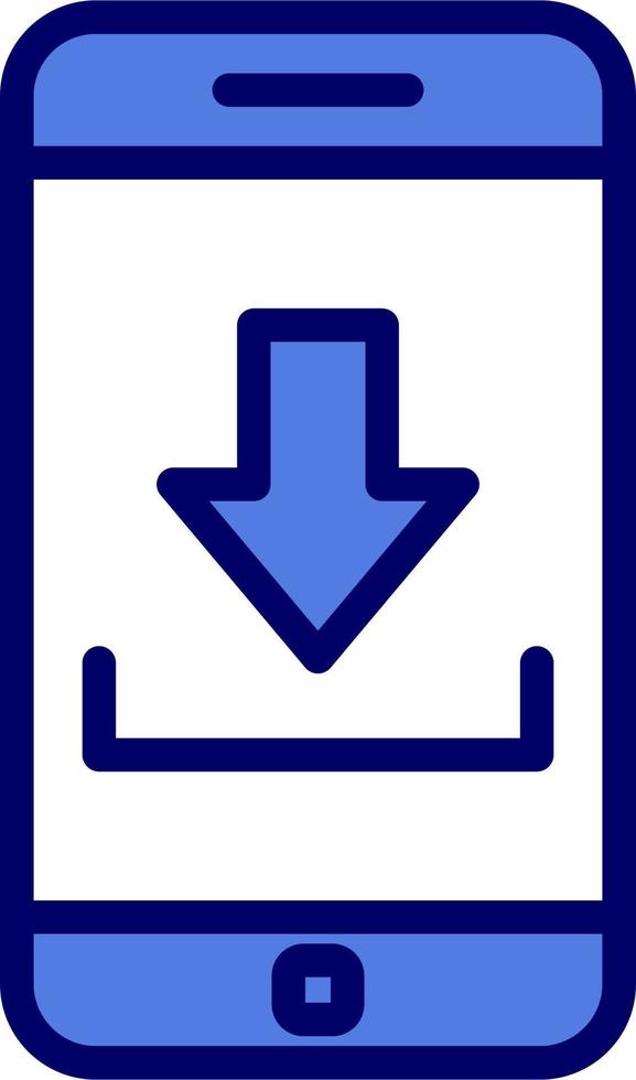 Smartphone herunterladen Vektor Symbol