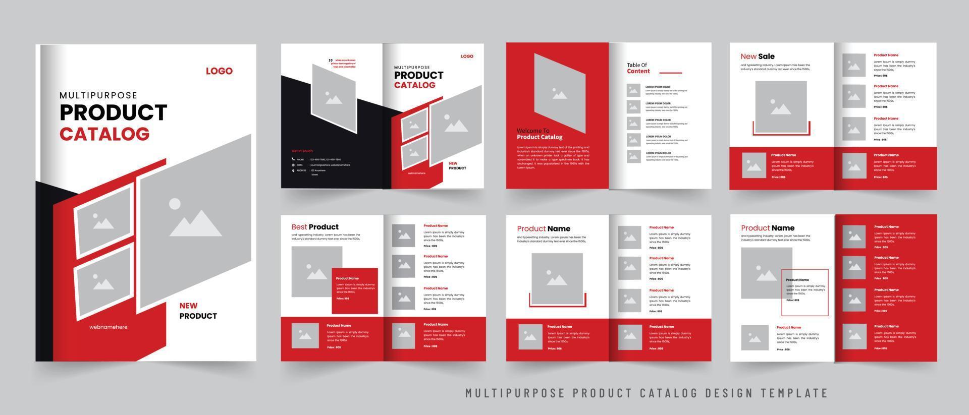 professionell produkt katalog design mall layout vektor