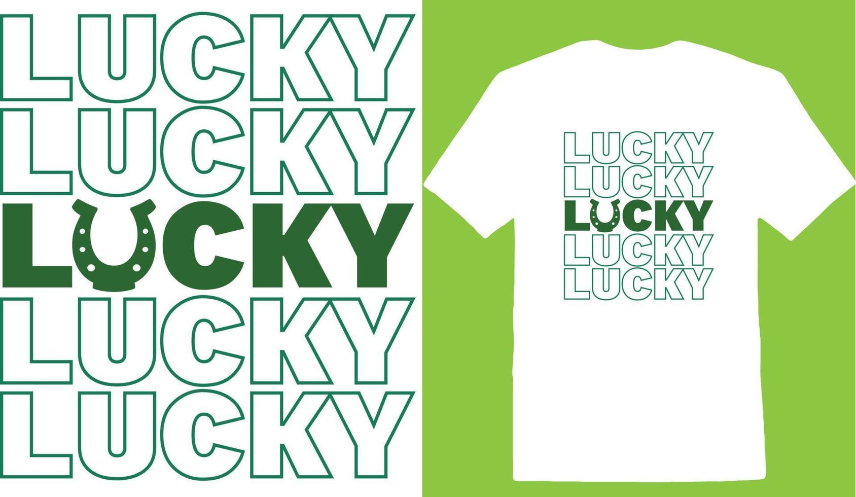 st Patricks Tag Glücklich T-Shirt vektor