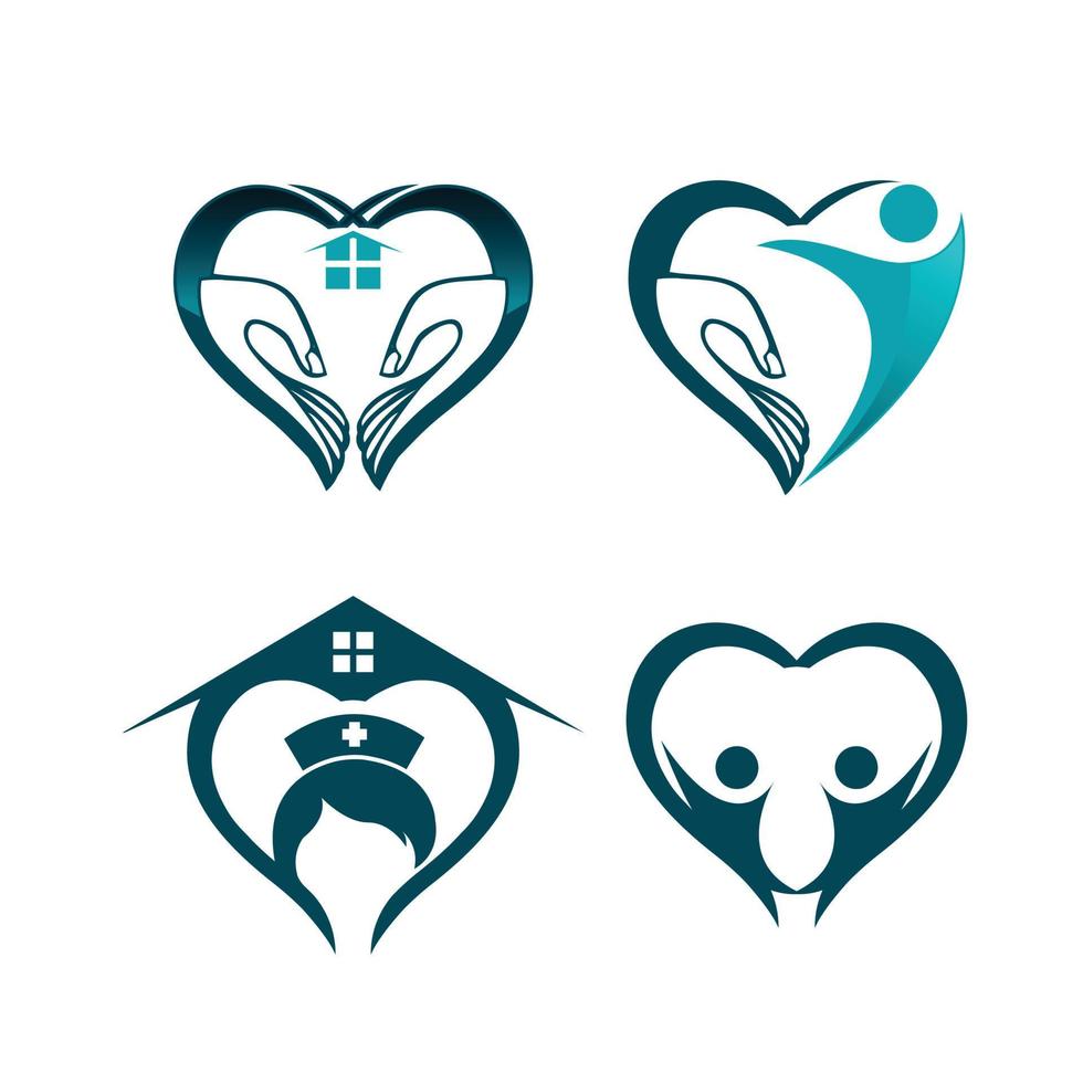 medizinisch Logo, medizinisch Center Logo, Herz Logo, Gesundheit Logo, Arzt Logo, Medizin Logo, medizinisch Symbol. vektor