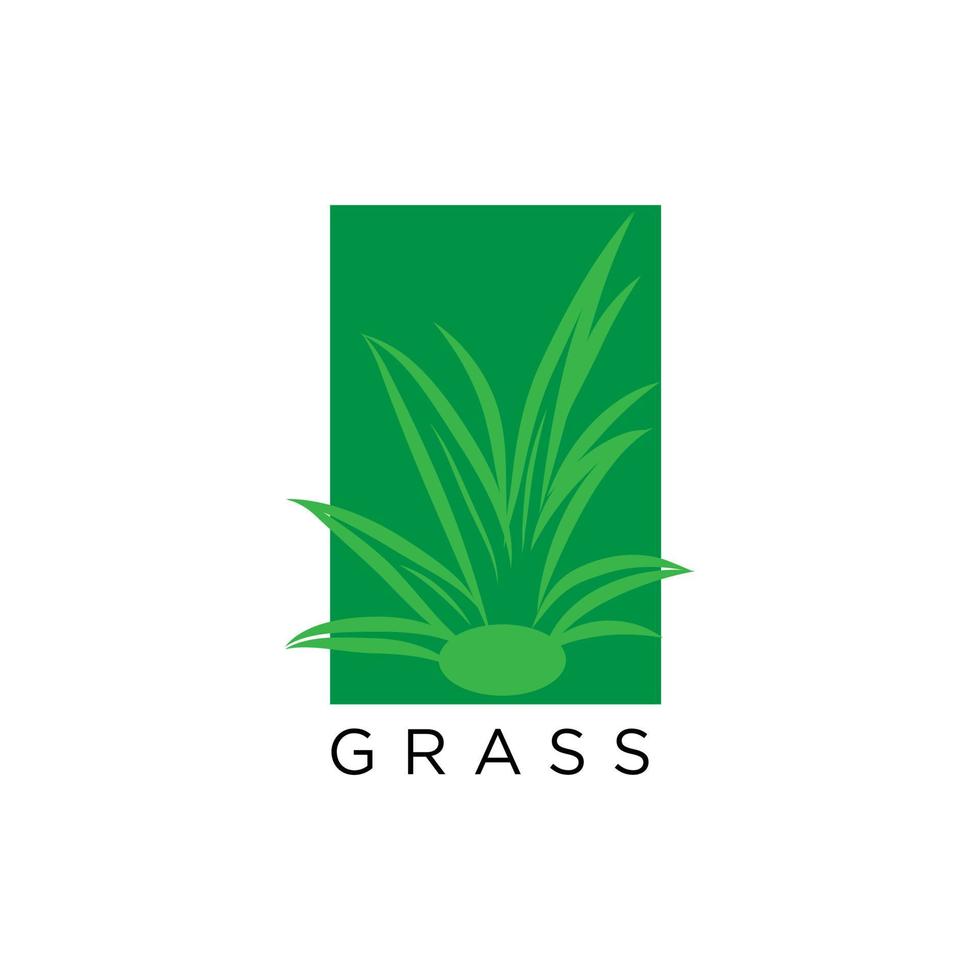 Gras Symbol. Silhouette von Pflanzen zum Logo oder unterzeichnen. vektor