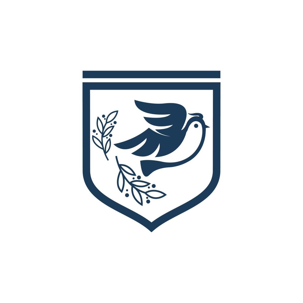 Vogel Blatt Logo Vektor Symbol Vorlage herunterladen Linie Kunst Gliederung