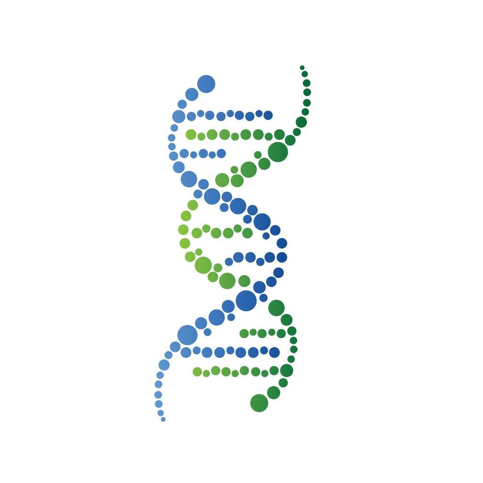 DNA Spiral- Symbole. Wendel Mensch Technologie Forschung Molekül und Chromosom medizinisch und pharmazeutische Vektor Symbole