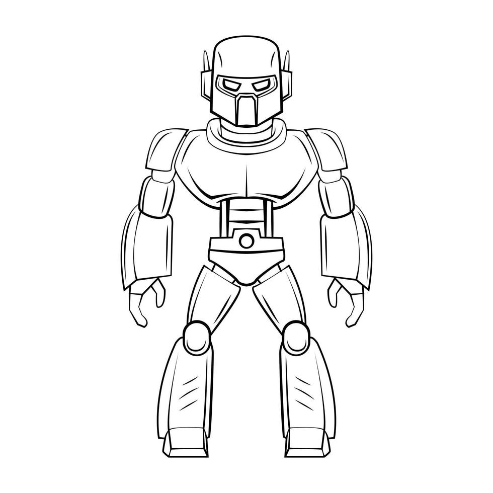 Roboter Technologie Illustration auf Weiß Hintergrund vektor