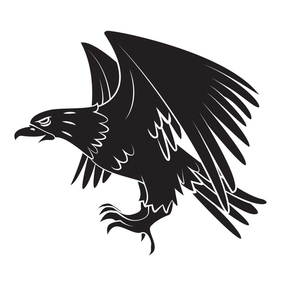 Adler Symbol tätowieren Illustration vektor
