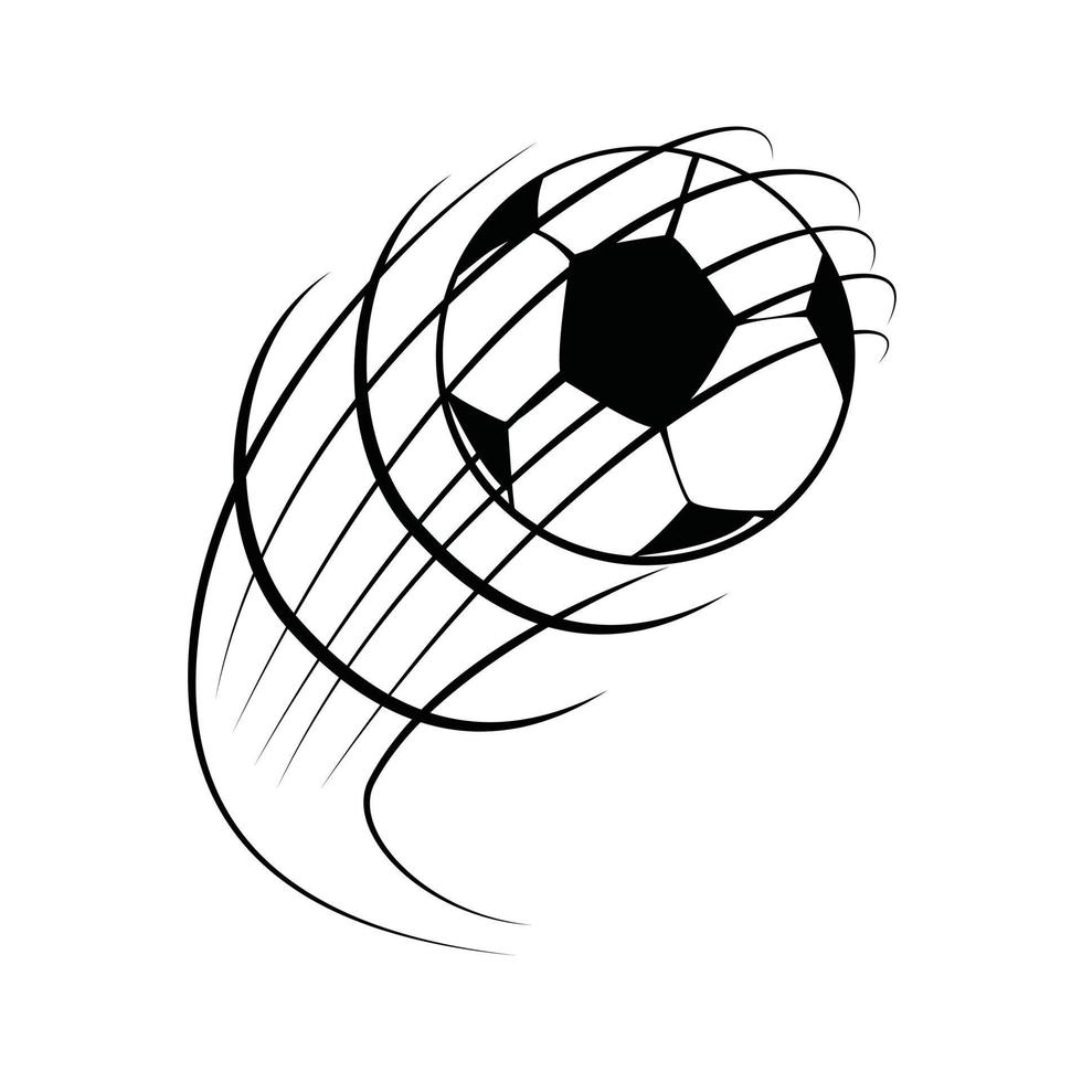 Fußball Symbol Vektor auf Weiß Hintergrund