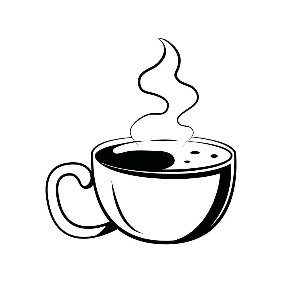 kaffe symbol illustration design vektor