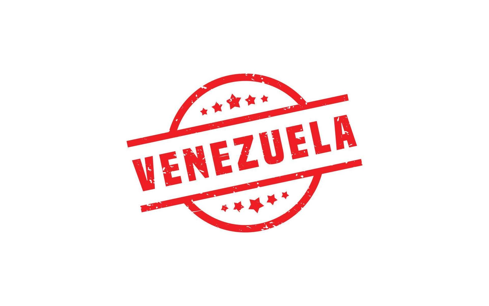 Venezuela Briefmarke Gummi mit Grunge Stil auf Weiß Hintergrund vektor