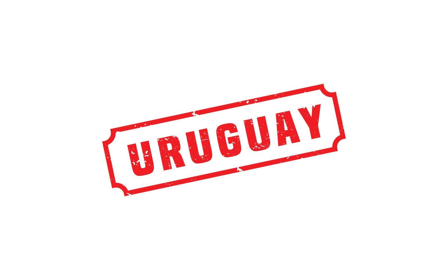 Uruguay Briefmarke Gummi mit Grunge Stil auf Weiß Hintergrund vektor