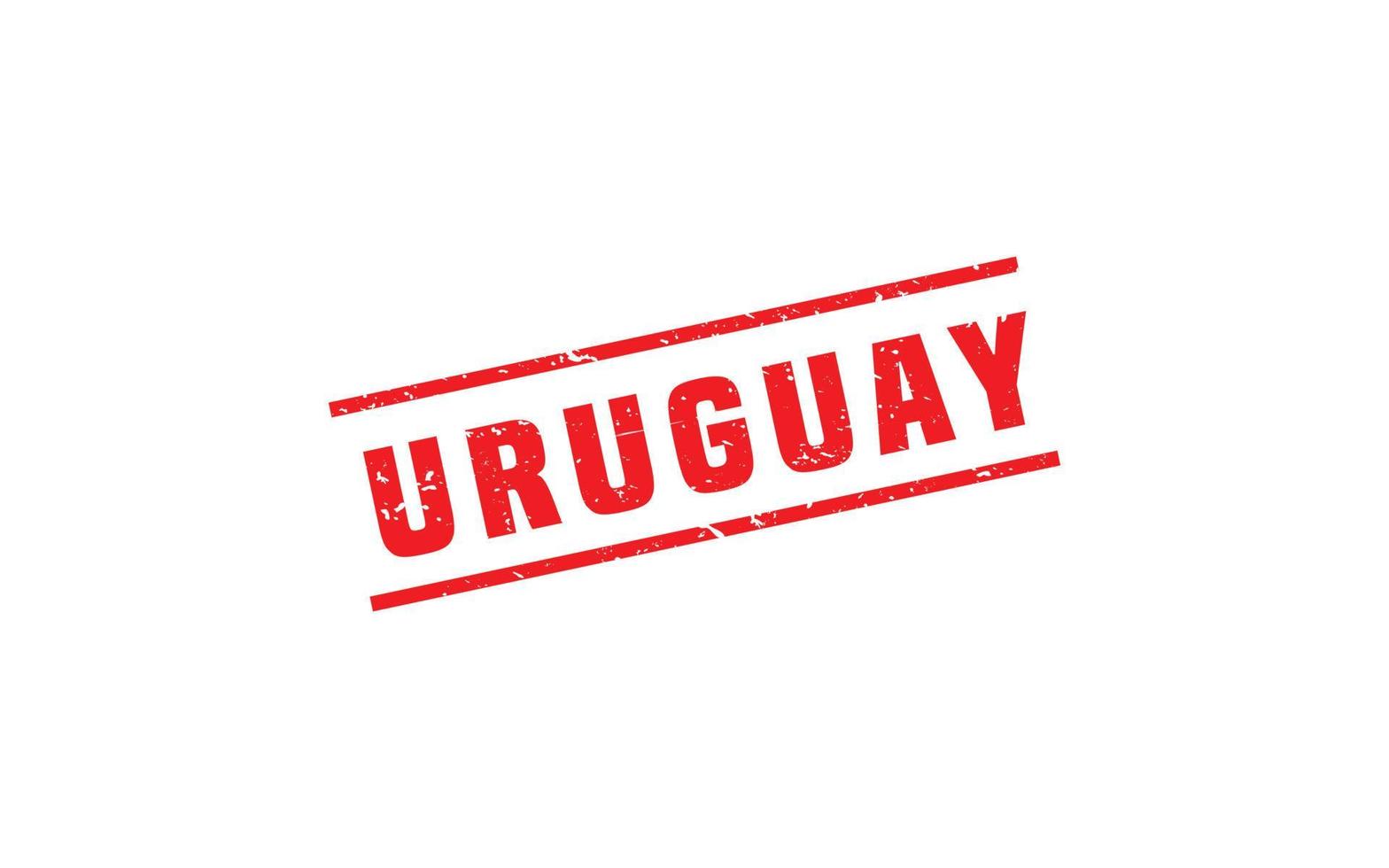 Uruguay Briefmarke Gummi mit Grunge Stil auf Weiß Hintergrund vektor