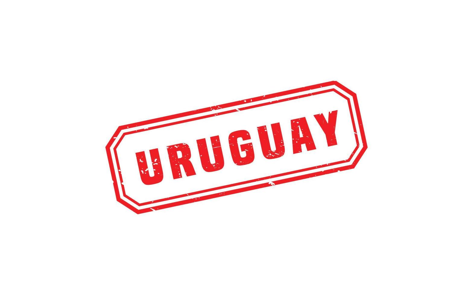 Uruguay Briefmarke Gummi mit Grunge Stil auf Weiß Hintergrund vektor