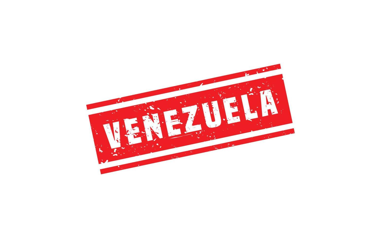 Venezuela Briefmarke Gummi mit Grunge Stil auf Weiß Hintergrund vektor