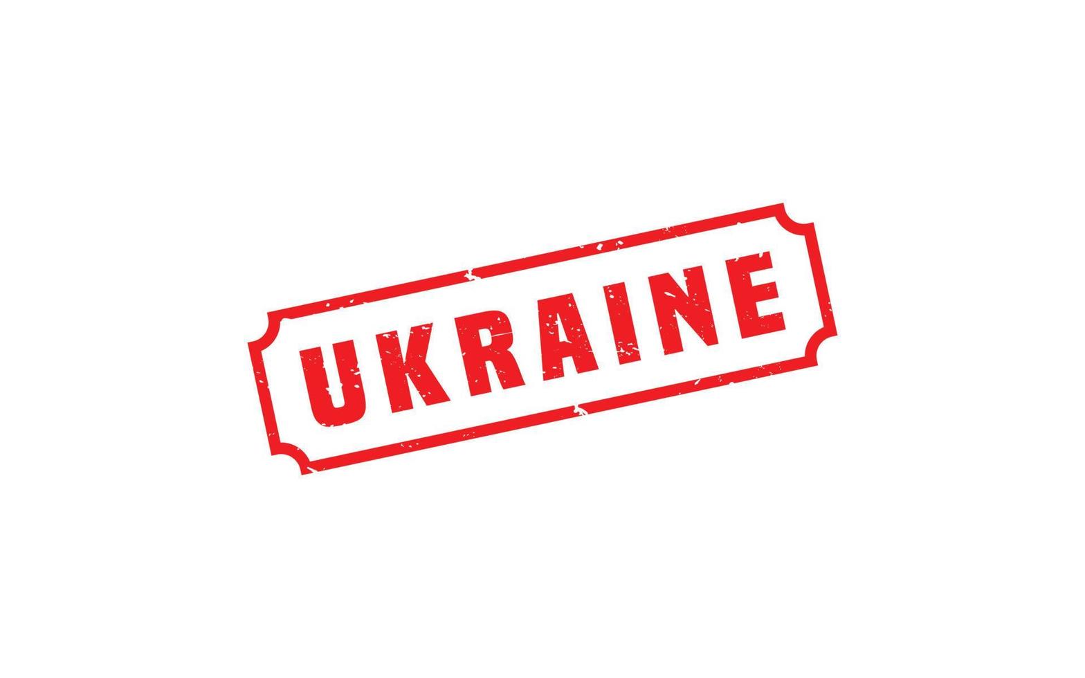 Ukraine-Stempel mit Grunge-Stil auf weißem Hintergrund vektor