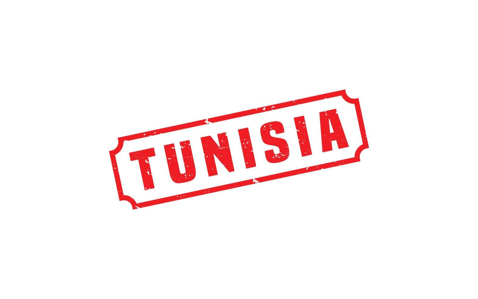 tunisien stämpel sudd med grunge stil på vit bakgrund vektor