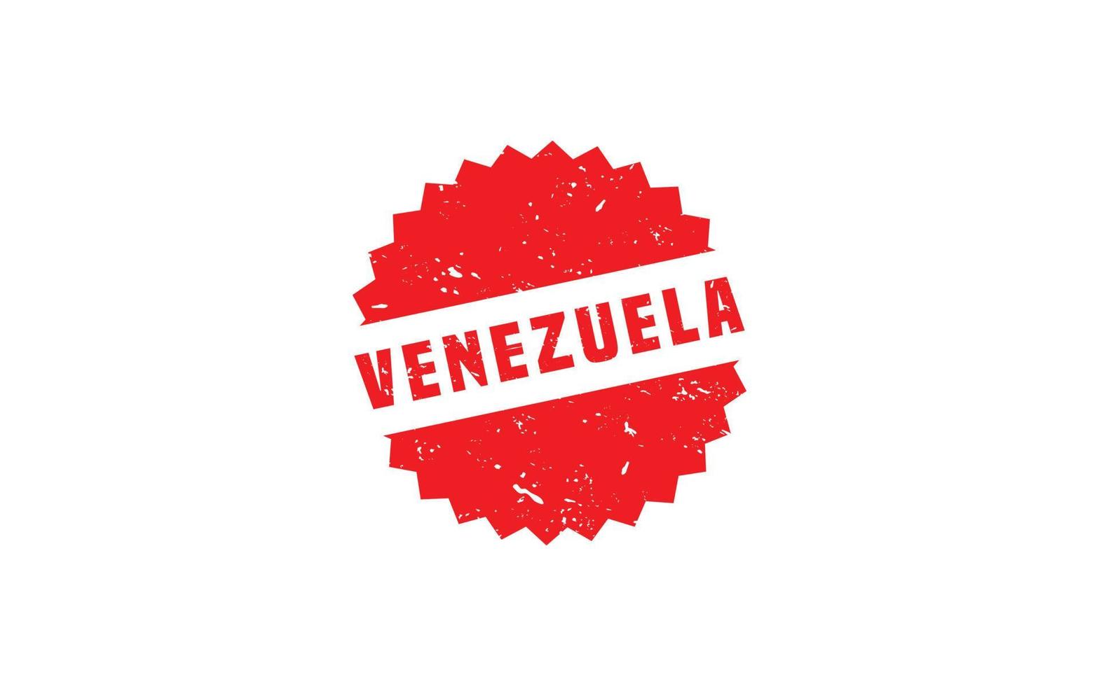 venezuela stämpel sudd med grunge stil på vit bakgrund vektor
