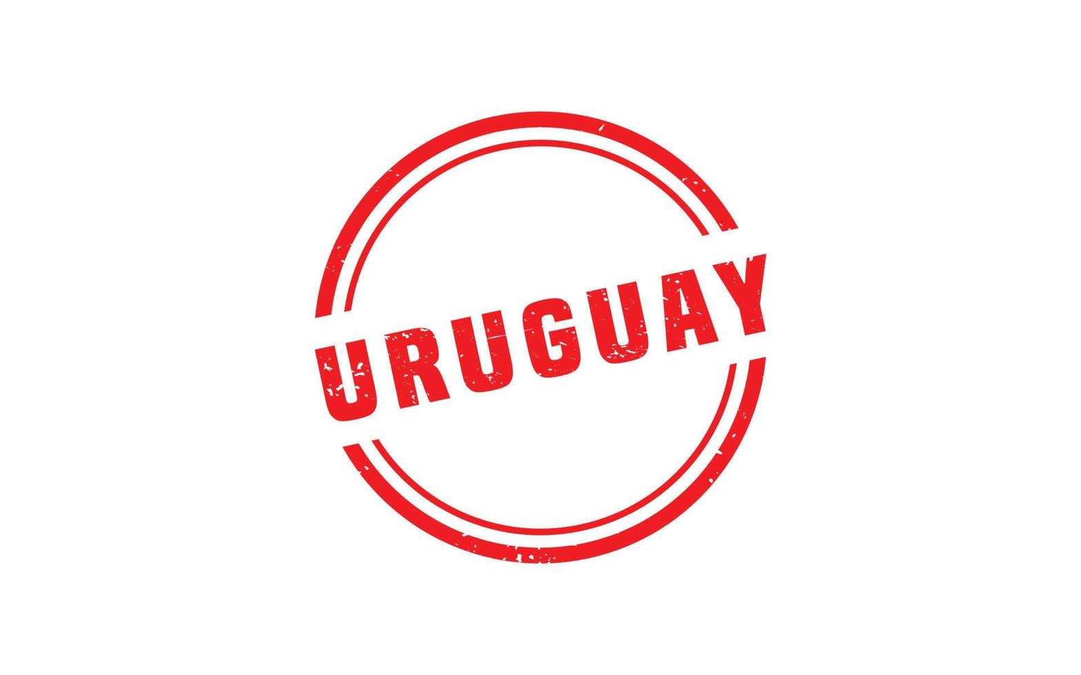 Uruguay Briefmarke Gummi mit Grunge Stil auf Weiß Hintergrund vektor