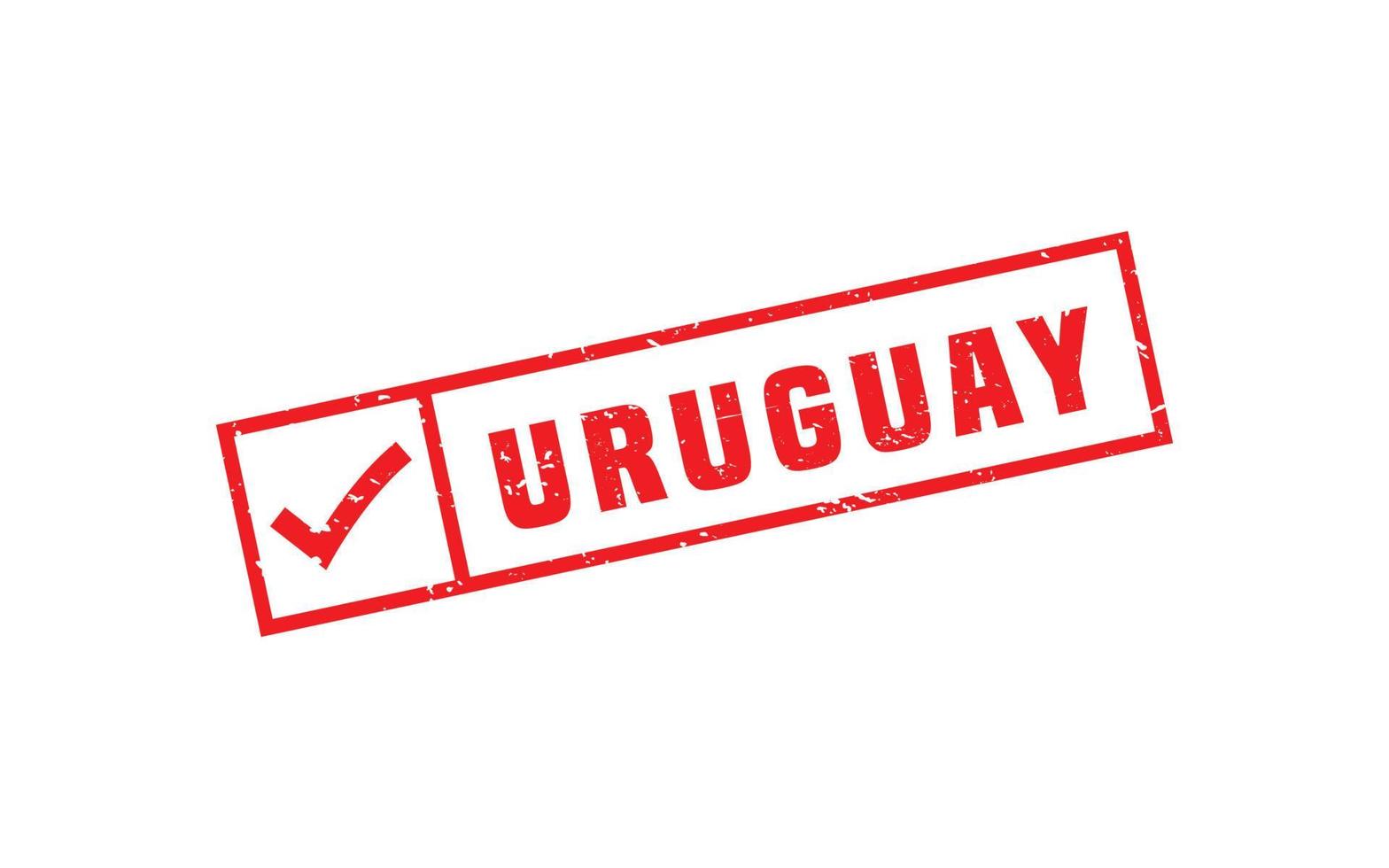 Uruguay Briefmarke Gummi mit Grunge Stil auf Weiß Hintergrund vektor