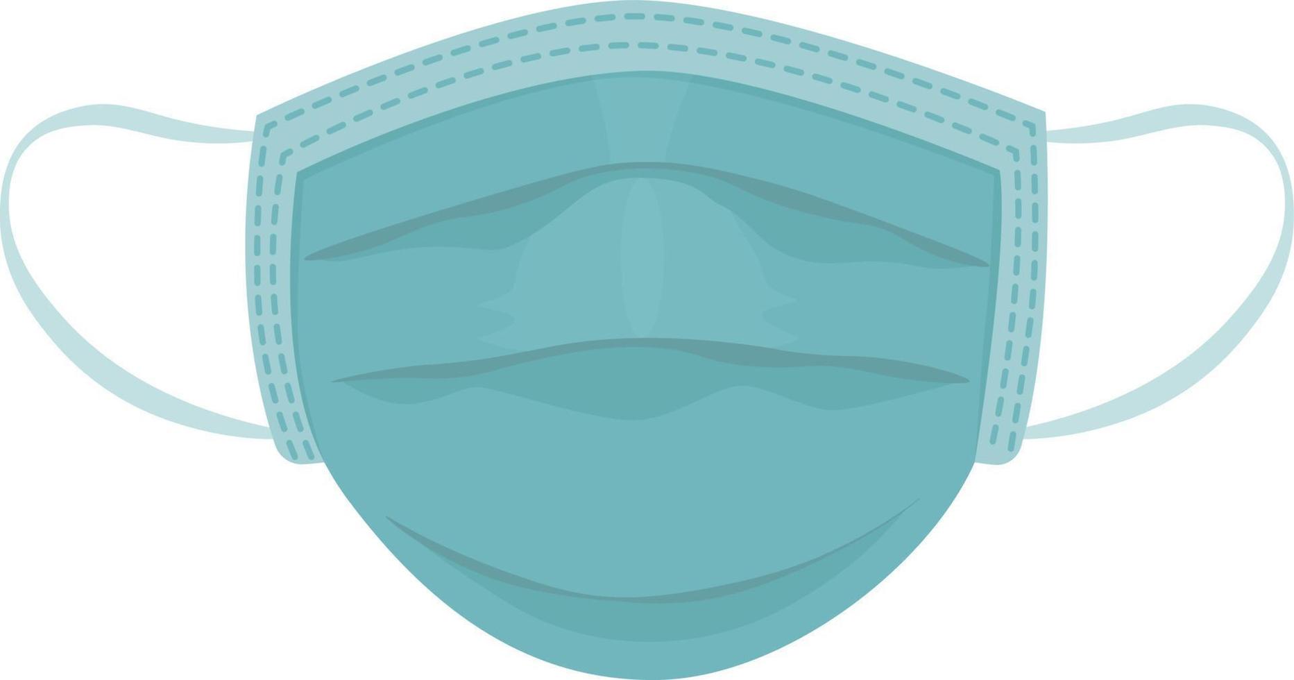 medicinsk mask. en mask till skydda mot virus. en betyder av skydd mot de spridning av virus. vektor illustration isolerat på en vit bakgrund